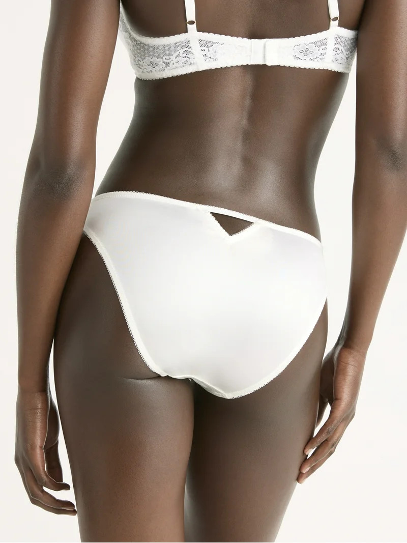 Joyspun Women's Satin Bridal Cheeky Panties with Lace and Picot, 2-Pack, Sizes XS-3XL | Walmart (US)