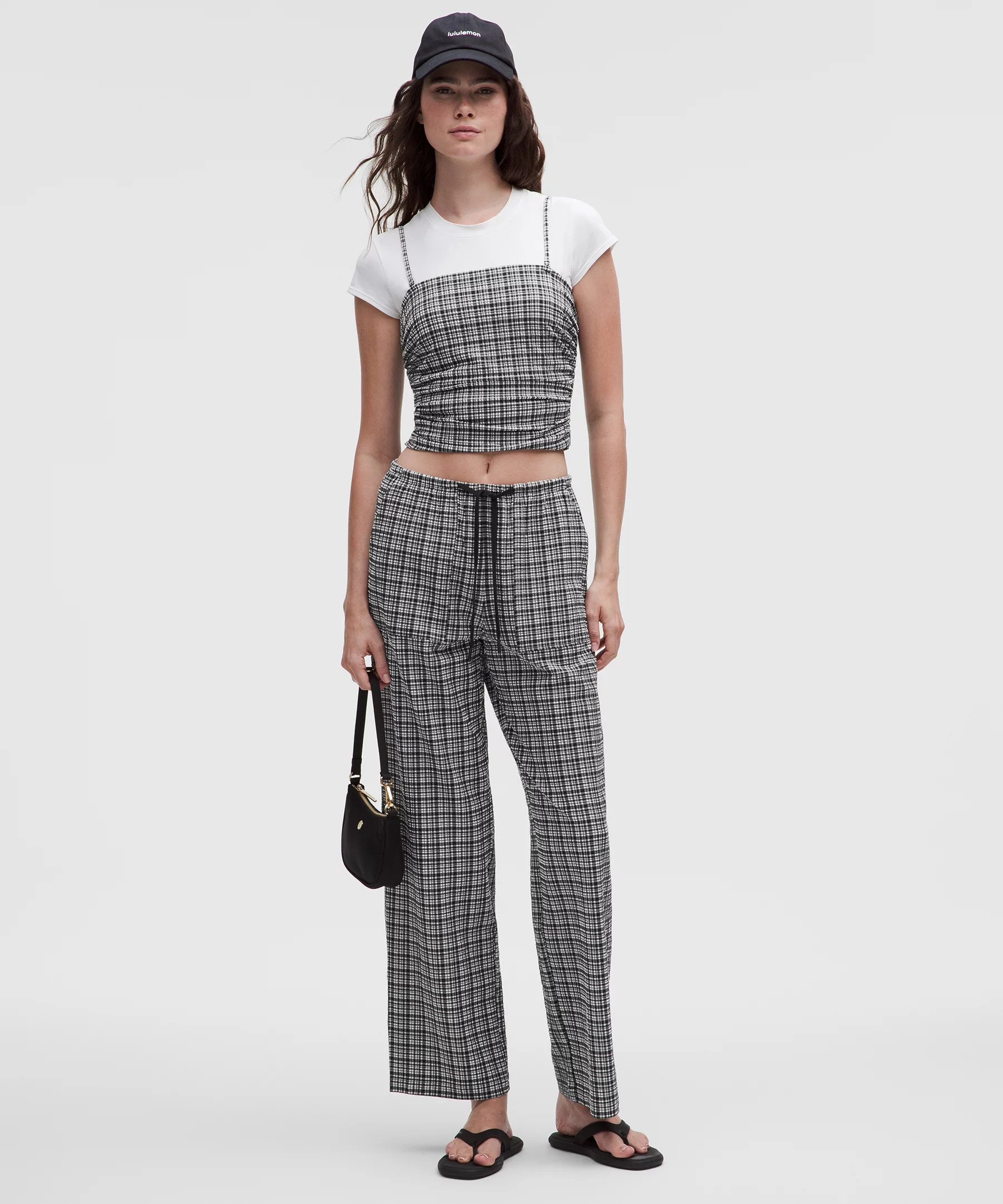 Seersucker Check Mid-Rise Pull-On Pant | Lululemon (US)
