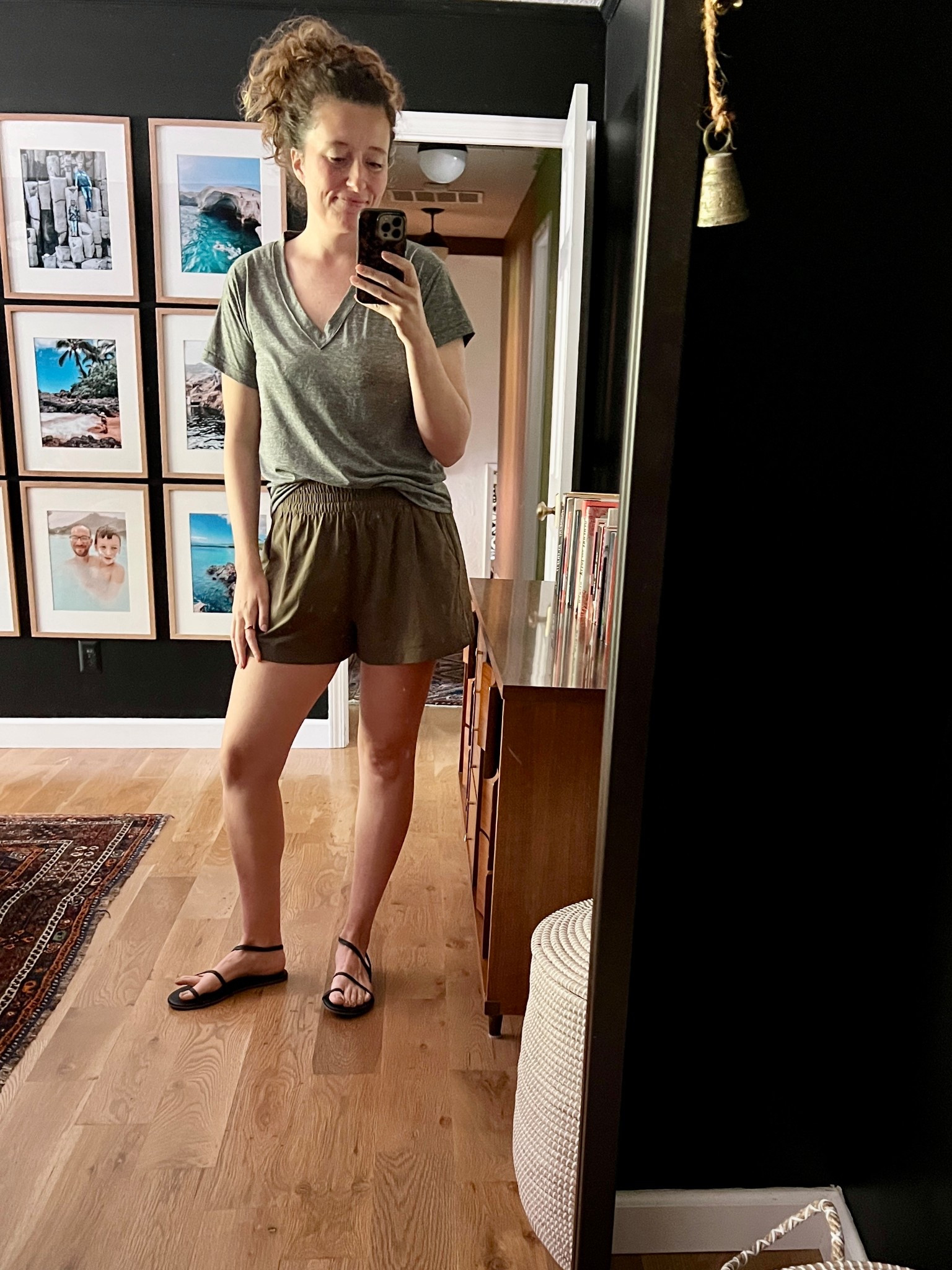 Perfect on the go summer outfit. Shorts - I can do both my smaller or larger size. Love them in both sizes. I have the green from last year but I tagged the Java from this year. I’m obsessed with that color but they come in like 5 colors. I’m a 9.5 in shoes and ordered a 10. I have a more narrow foot and they are perfect. I would say these would work with average width feet too but not wide. 

#LTKFindsUnder100 #LTKOver40 #LTKSummerEdit