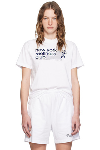 White 'New York Wellness Club' T-Shirt | SSENSE