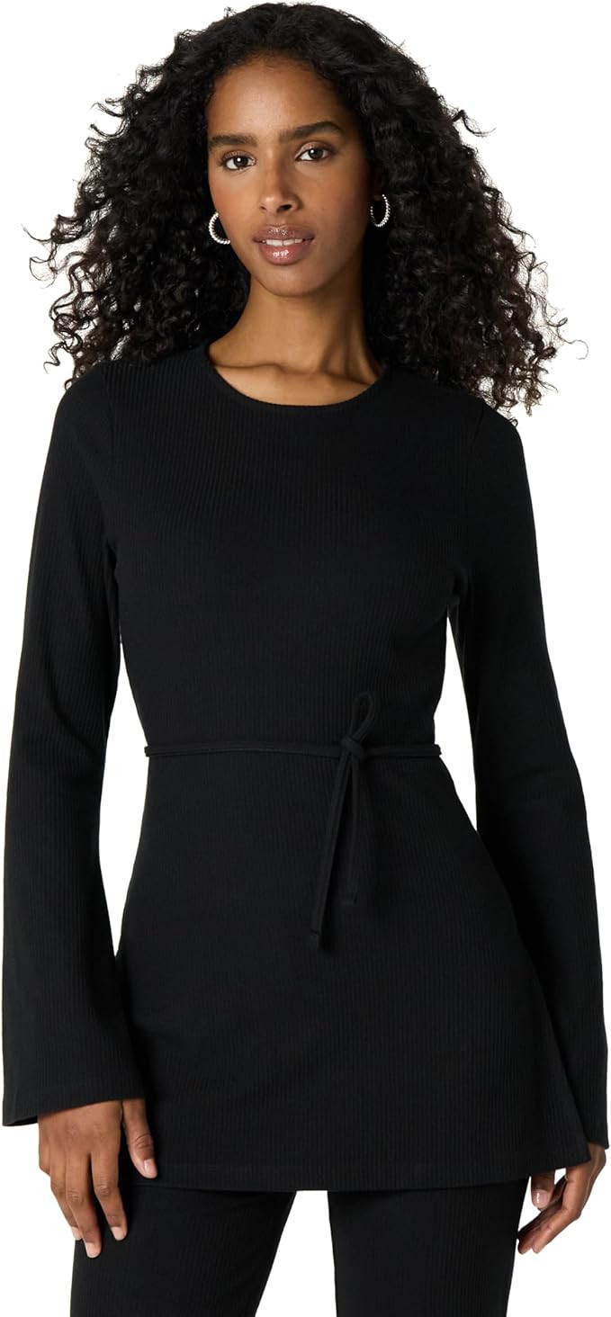 The Drop Women's Long Ribbed Tunic Top | Amazon (US)
