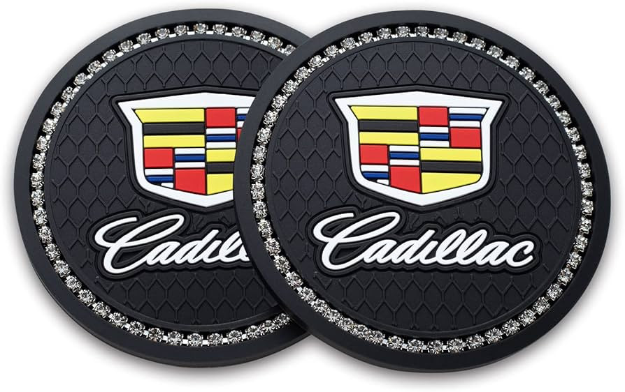 2 PCS Car Interior Accessories Cup Holder Insert Coaster Silicone Anti Slip Cup Mat for Cadillac ... | Amazon (US)