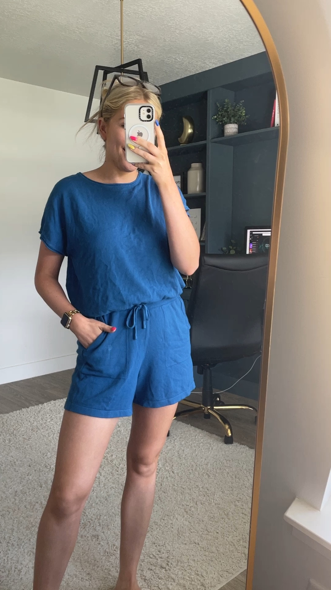 work from home fit! Love this lunge set— so easy and comfy and cute! true to size! more colors!

| loungewear | work from home | blue light glasses | lounge set | matching set 

#LTKFindsUnder100 #LTKFindsUnder50