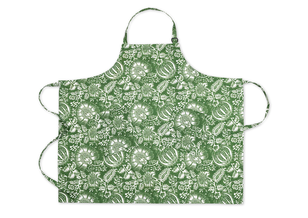 Matouk Schumacher Linen Apron in Granada Palm | Over The Moon Gift