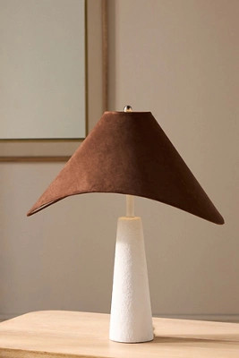 Apuila Concrete Velvet Table Lamp | Anthropologie (US)