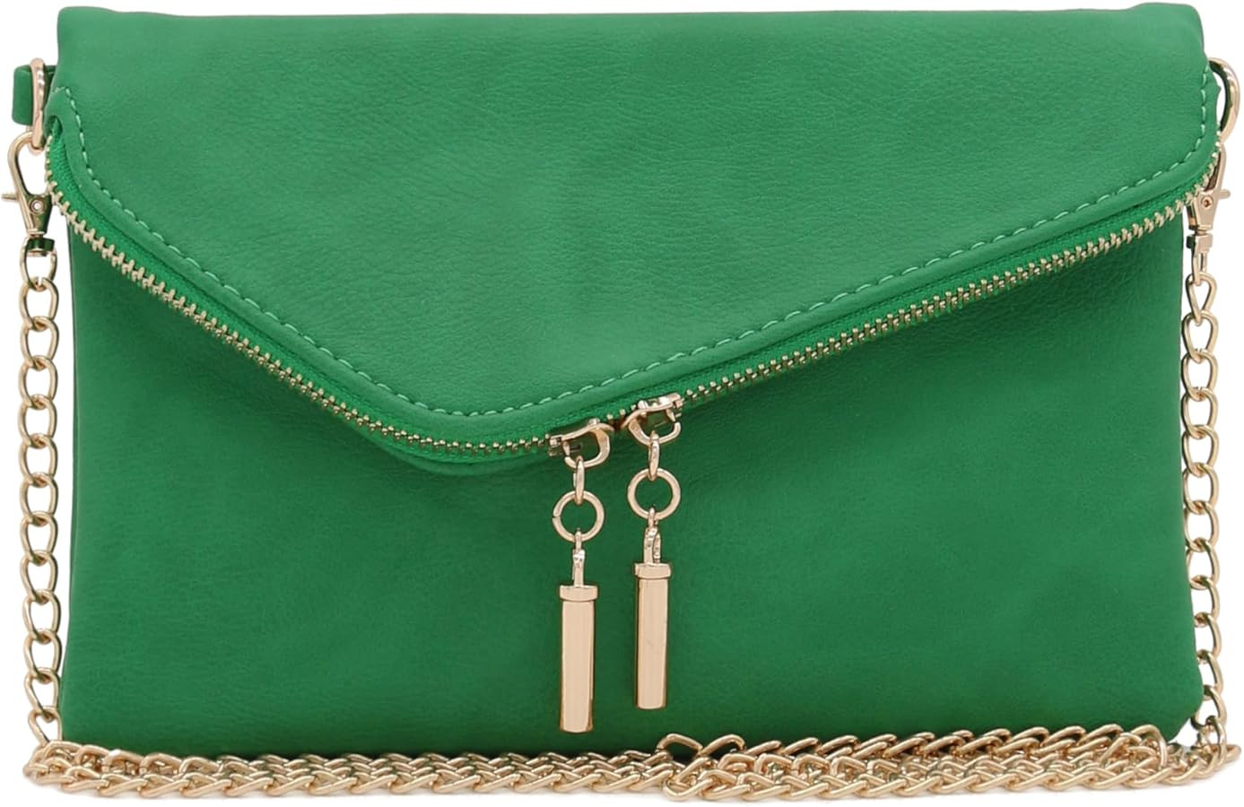 FashionPuzzle Envelope Wristlet Clutch Crossbody Bag with Chain Strap | Amazon (US)