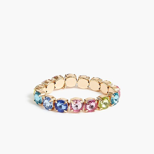 Girls' rainbow gem bracelet | J.Crew Factory
