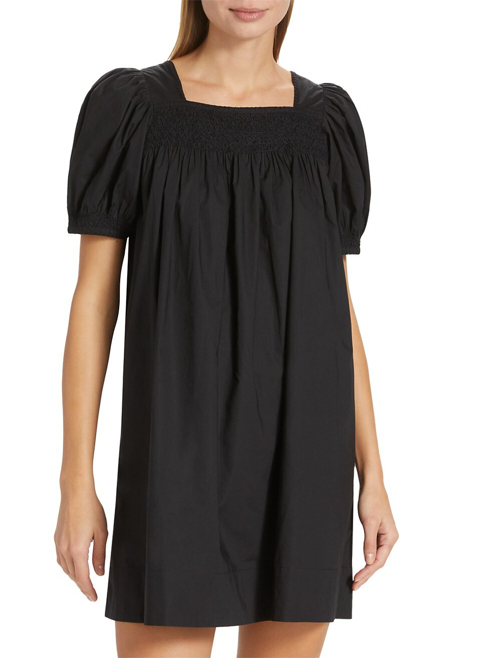 Earhart Puff-Sleeve Minidress | Saks Fifth Avenue