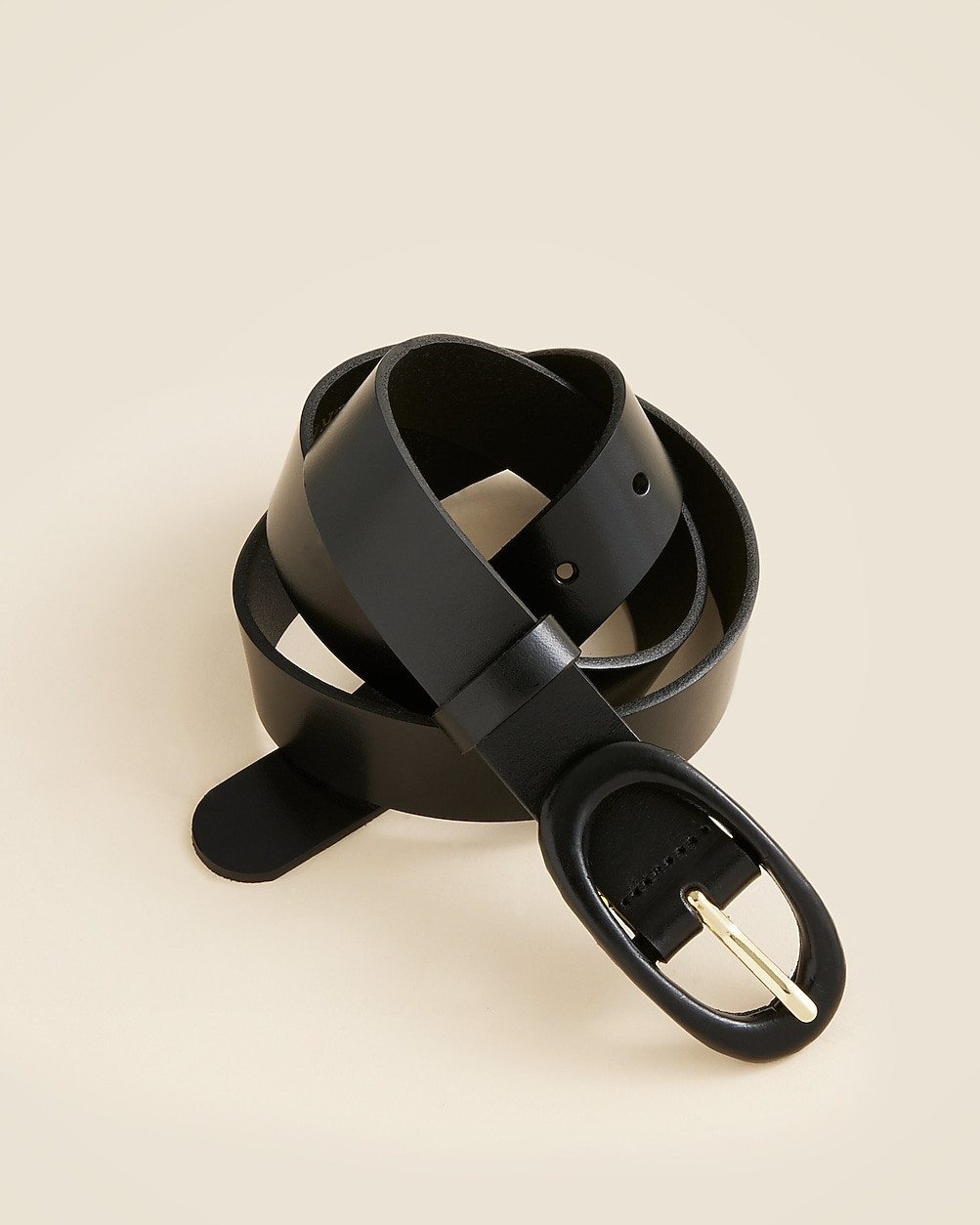 Tonal buckle belt in leather | J. Crew US