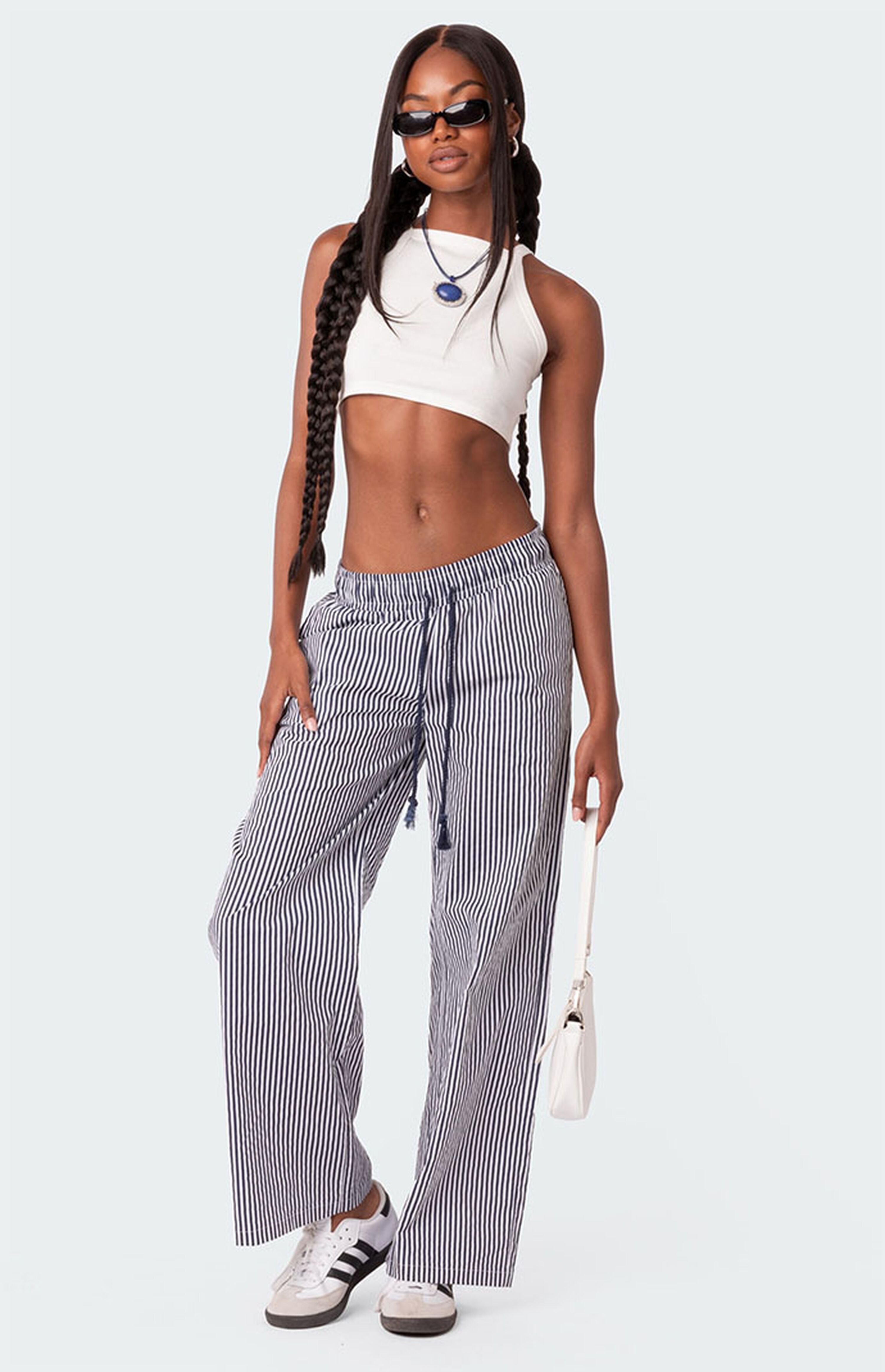 Edikted Seaside Striped Pants | PacSun