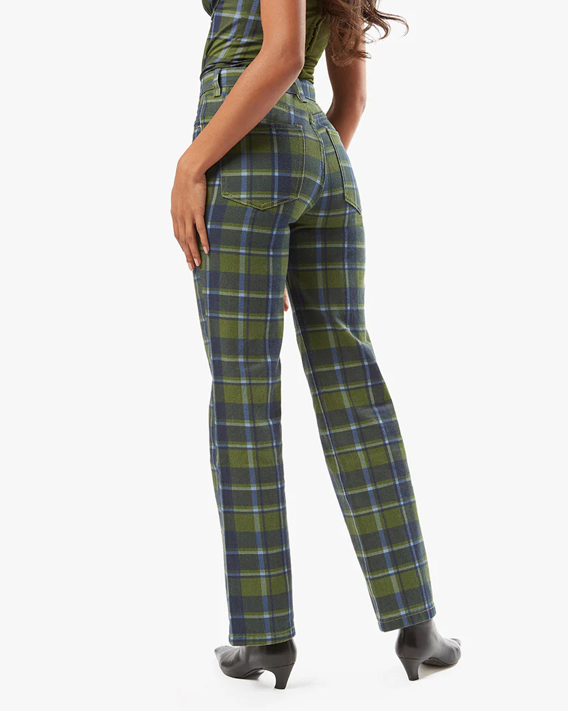 High Rise Classic Plaid Dad Jean | We Wore What