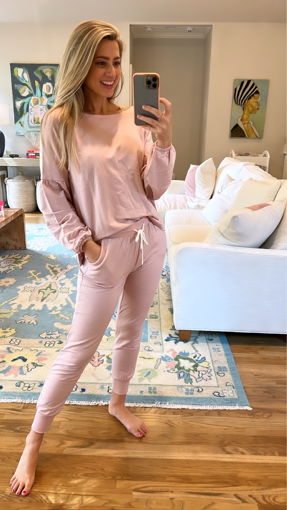 Getting cozy for the night in my favorite Summersalt lounge set that’s on sale (+ more up to 60% off!) with code THANKFUL🫶 #cozynightin #summersalt 

#LTKHoliday #LTKCyberweek #LTKSeasonal