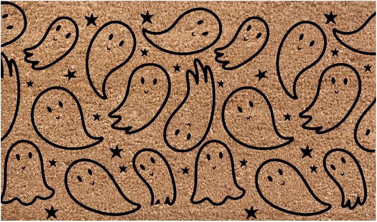 Ghost Mat Halloween Door Mat Home Decorations, Non-Slip Ghost Welcome Doormat for Front Door, Ind... | Amazon (US)