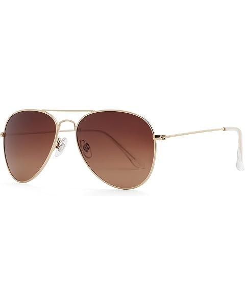 SOJOS Classic Aviator Sunglasses for Women Men Metal Frame Spring Hinges SJ1030 | Amazon (US)