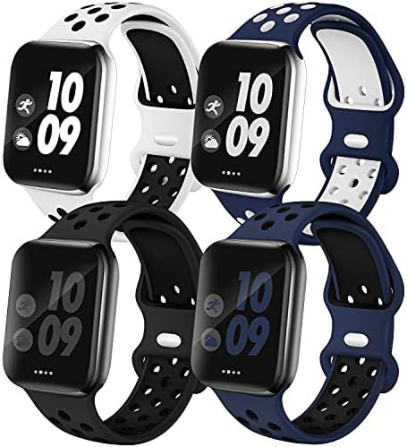 EXCHAR Sport Band Compatible with Apple Watch Band 42mm 44mm 45mm Series 7/6/5/4 Breathable Soft ... | Amazon (US)