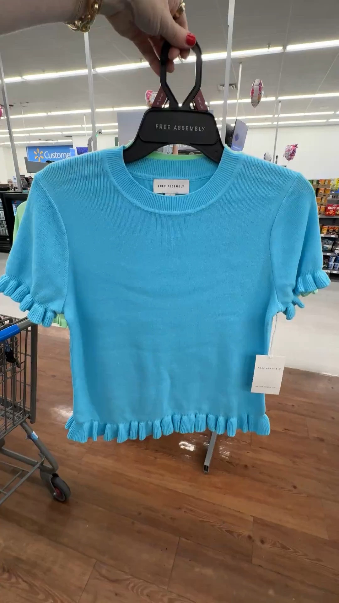 Ruffle short sleeve sweater from Walmart

#LTKgrwm