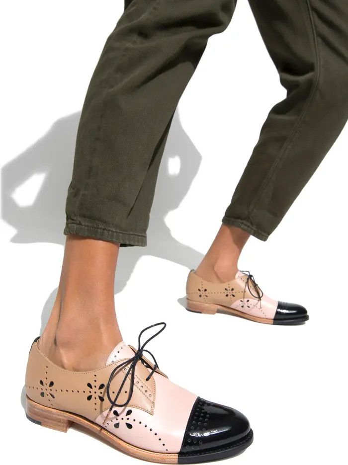 The Office of Angela Scott Mr. Ava Perforated Spectator Derby (Women) | Nordstrom | Nordstrom