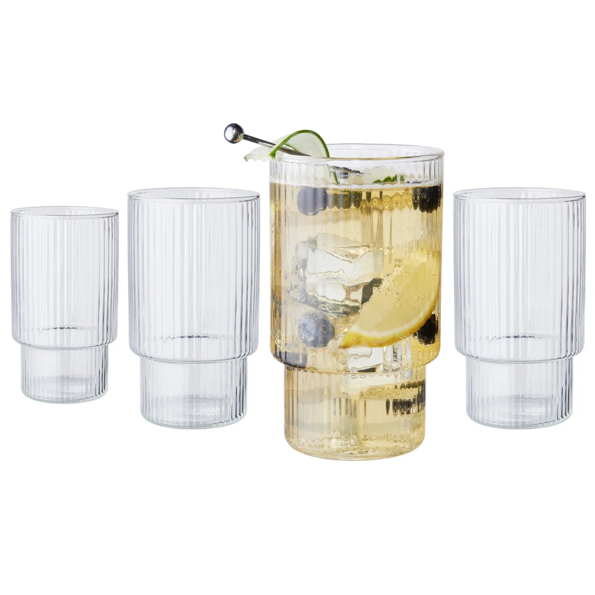 18.6oz. Drinking Glass Set (Set of 4) | Wayfair North America