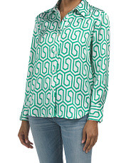 Long Sleeve Satin Shirt | Marshalls