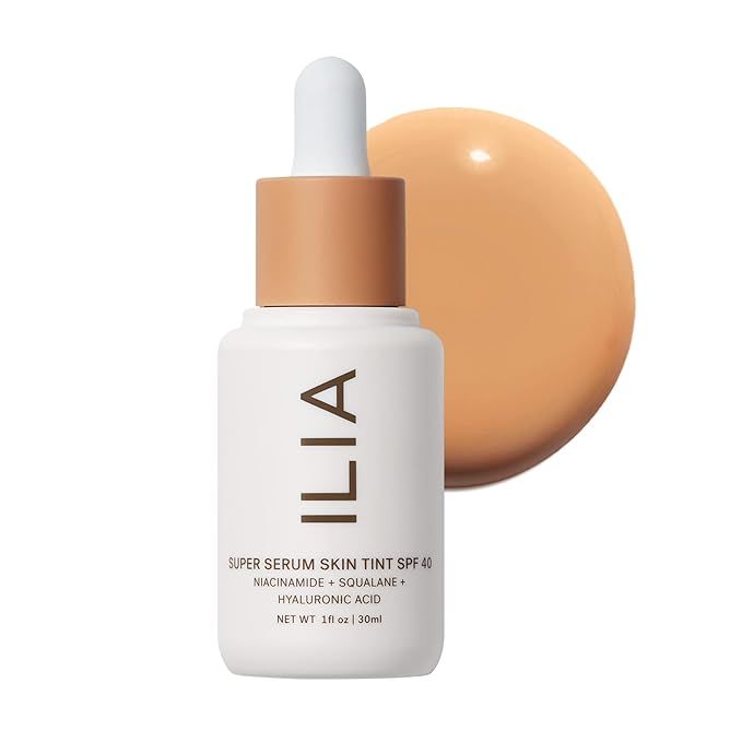 ILIA - Super Serum Skin Tint SPF 40 | Non-Comedogenic, Vegan, LIghtweight to Help Against Blue Li... | Amazon (US)