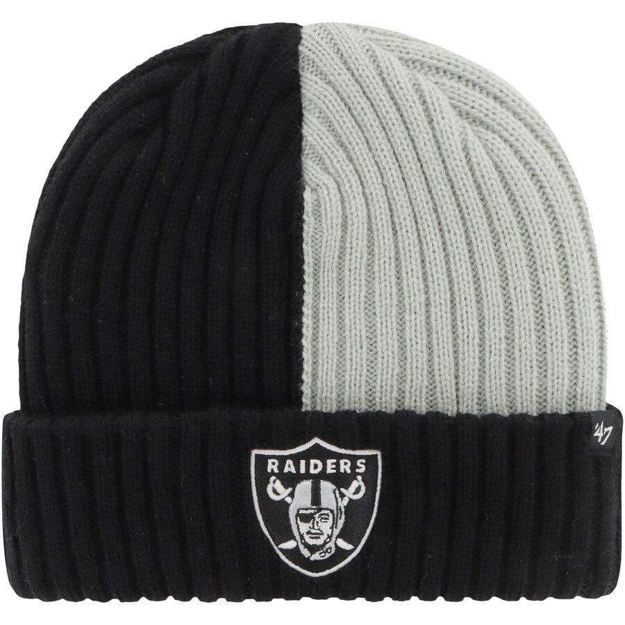 Las Vegas Raiders '47 Fracture Cuffed Knit Hat - Black | Fanatics