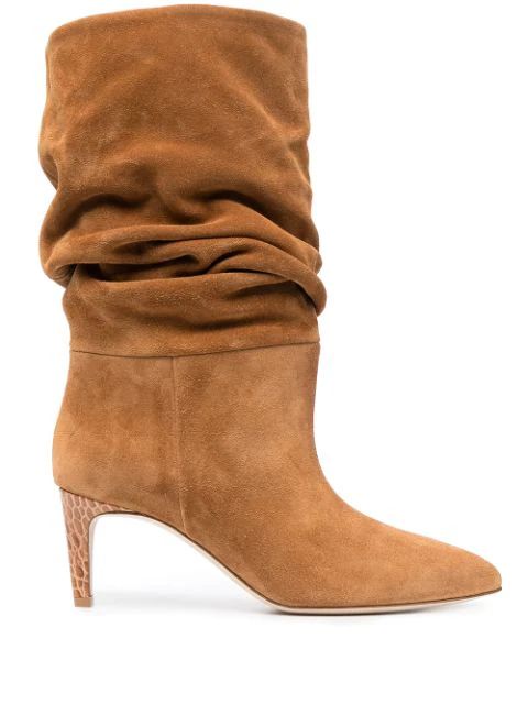 slouched suede boots | Farfetch (US)