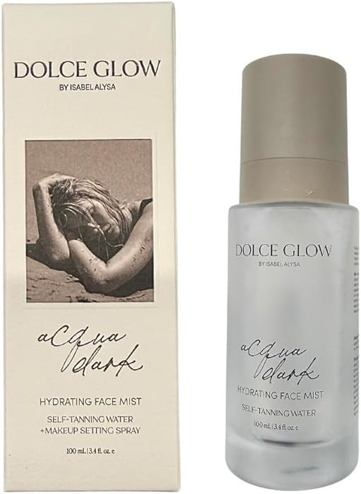 Dolce Glow Acqua Dark Self-Tanning Water Hydrating Face Mist \u2013 Makeup Setting Spray for a Na... | Amazon (US)