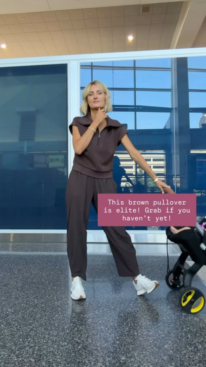 Cannot stop wearing this pullover! It's so cute and such a great layer when it's still a little warm! Wearing S!

Loverly Grey, Target, athleisure, activewear, travel outfit, stroller 

 #LTKActive #LTKTravel #LTKBaby