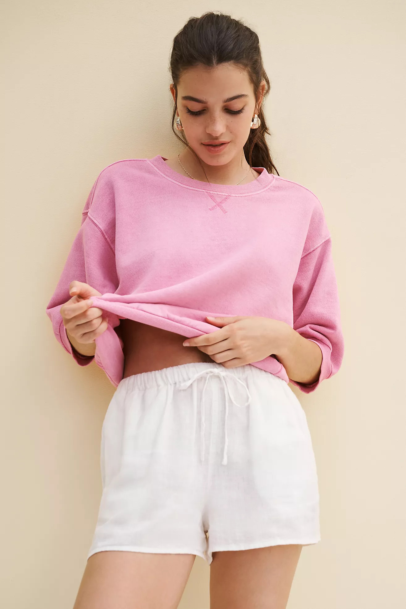 The Niki Bubble Sweatshirt by Pilcro | Anthropologie (US)