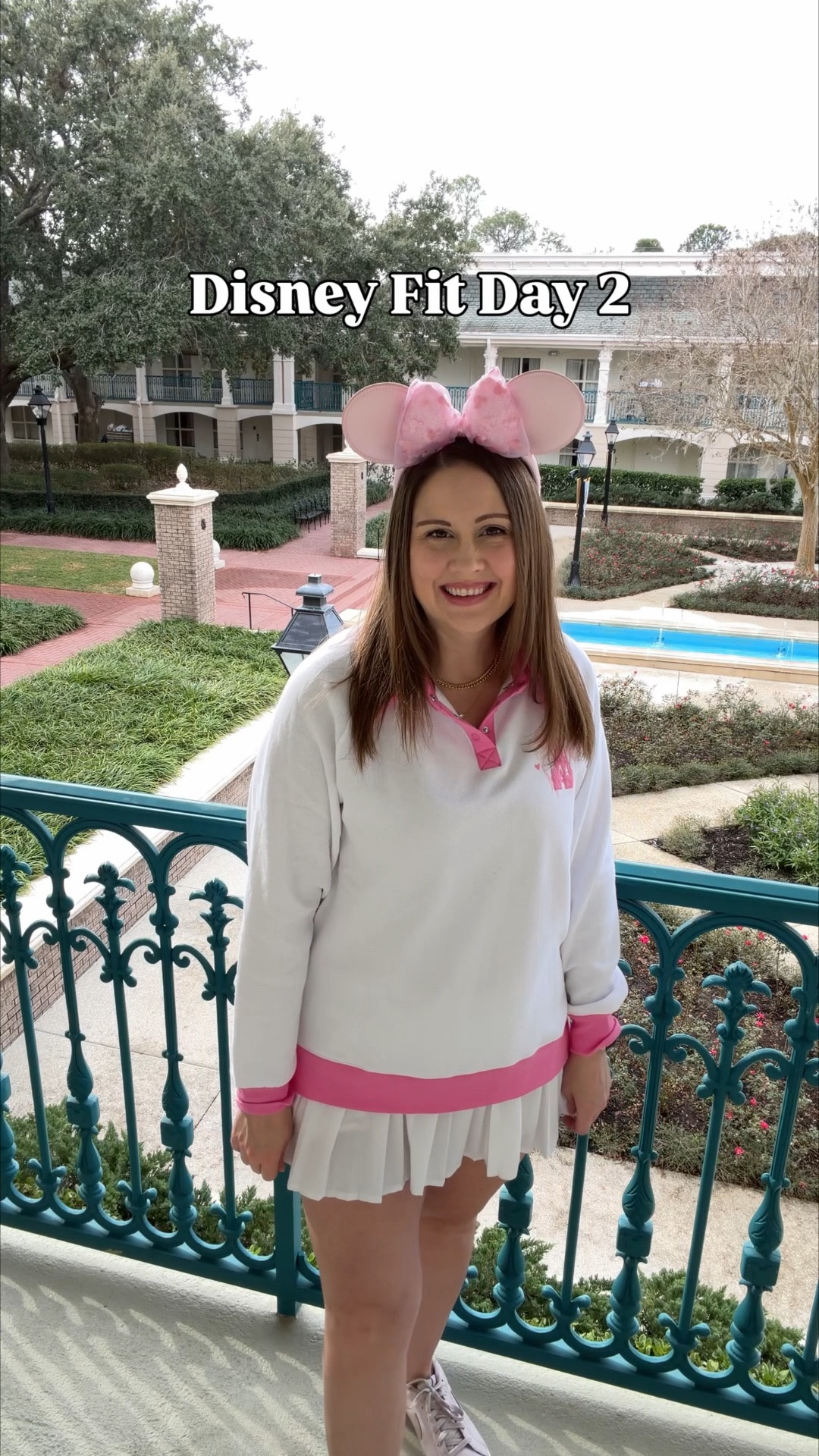 ✨ Disney Fit Day 2 = comfy + cute magic ✨

This white Disney sweatshirt with the soft pink trim is EVERYTHING 🤍🎀 but the back print?! Pure Disney magic ✨
Paired it with a white pleated tennis skirt for that effortless park-day look and my light pink ears for the perfect pop 💗👂🏼

Comfortable enough for miles of walking, cute enough for all the castle pics 📸🏰
Linked this whole look for my fellow Disney outfit lovers 💕

#DisneyFit #DisneyStyle #DisneyOutfit #DisneyParksStyle #DisneyDay #ParkOutfit #DisneyMagic #DisneyFashion #LTKFamily #LTKStyle #DisneyEars #DisneyLook #ThemeParkStyle ✨🎀🏰


#LTKgrwm #LTKdayinmylife #LTKTravel