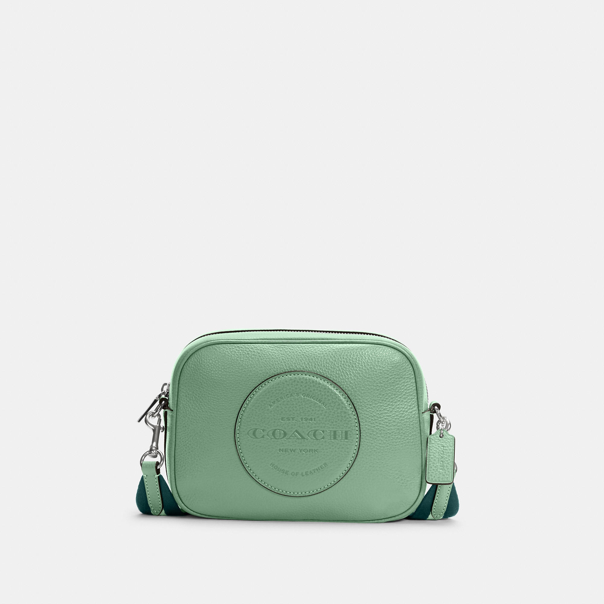 Coach Dempsey Camera Bag With Patch - Women's - Sv/Washed Green | Coach Outlet US