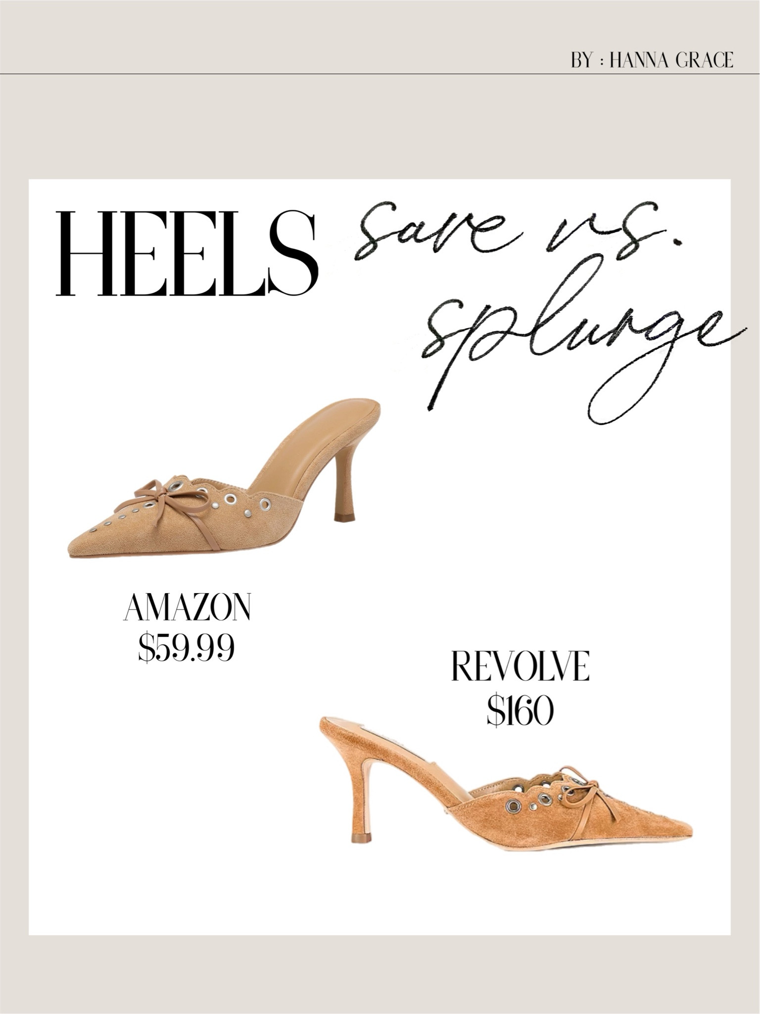 Heels Save vs. Splurge 

#LTKfindsunder100 #LTKstyletip