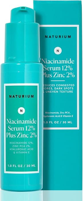 Naturium Niacinamide Face Serum 12% Plus Zinc 2%, Anti-Aging, Pore Minimizer & Dark Spot Correcto... | Amazon (US)