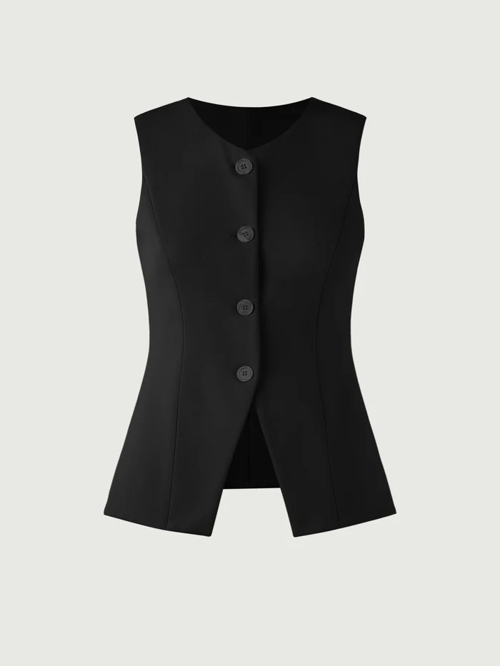 Longline Button-Down Waistcoat - Arctic Mist | OGL