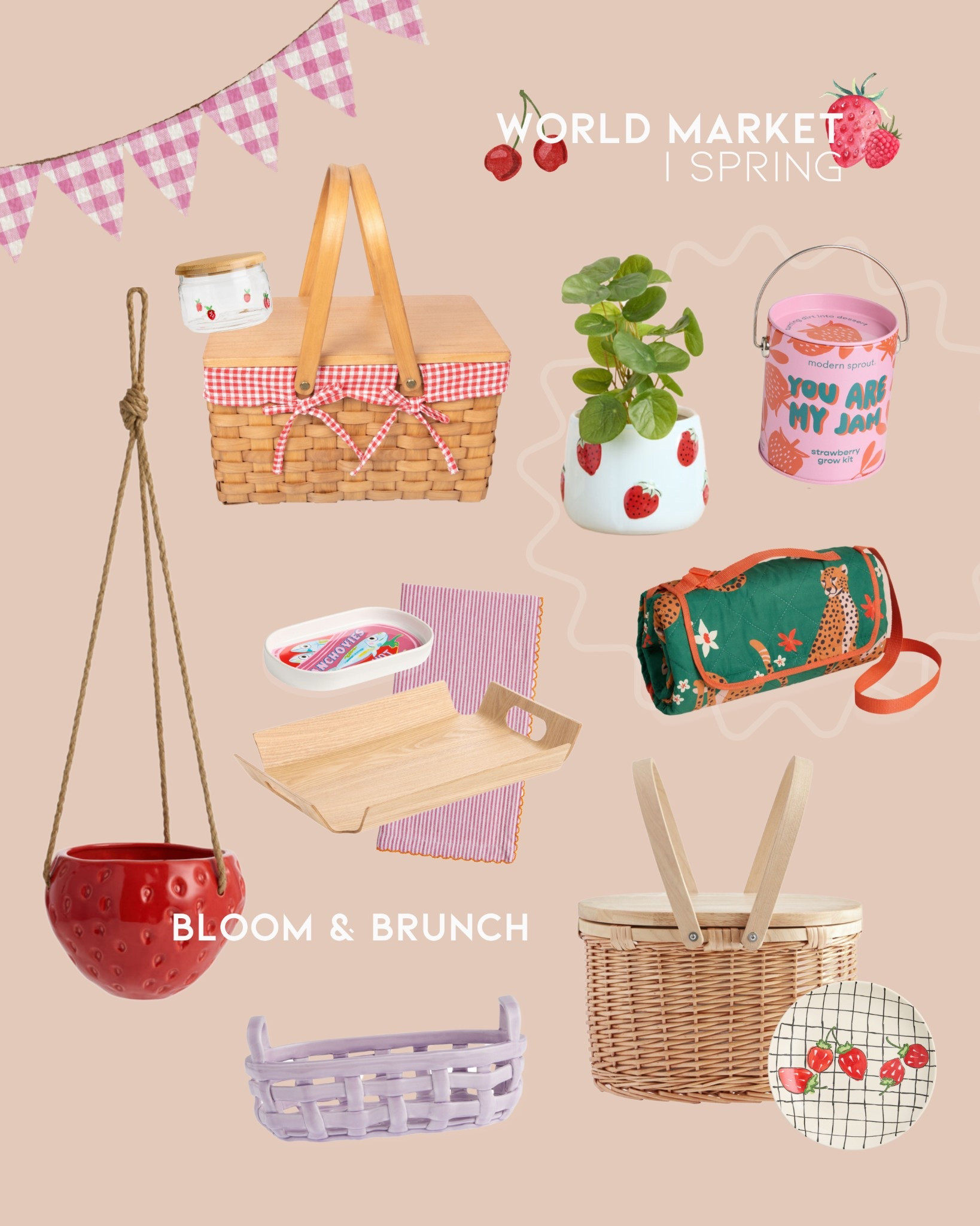 bloom & brunch ✿ 
a little picnic + garden moment 〰️ 
spring baskets & strawberry things  

 #LTKSpring #LTKPicnic #LTKhome

#LTKHome #LTKSaleAlert #LTKSeasonal