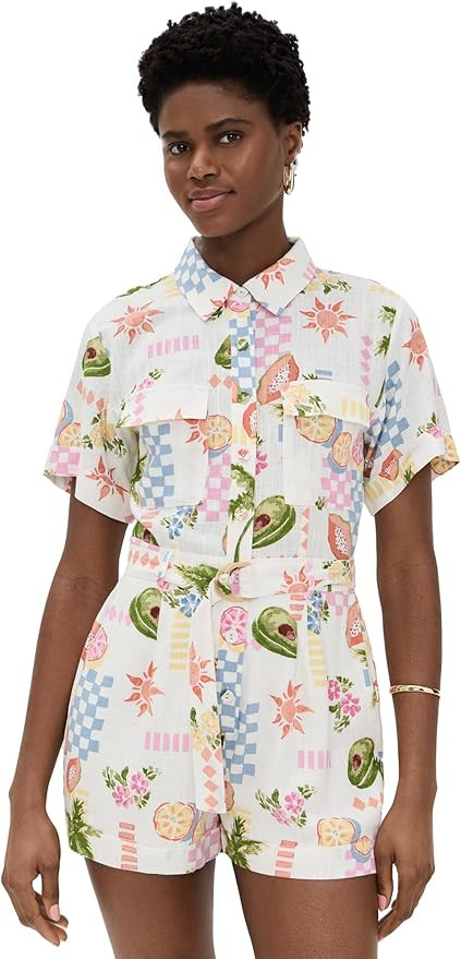 MINKPINK Women's Gracie Belted Romper | Amazon (US)