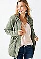 Green Quilted Cinched Waist Jacket | Maurices