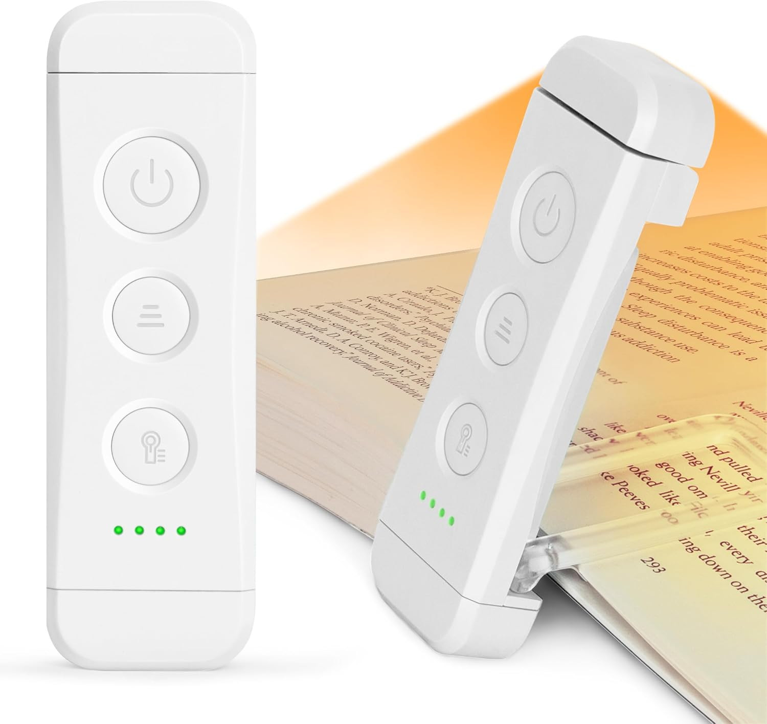 Glocusent USB Rechargeable Book Light for Reading in Bed, Portable Clip-on LED Reading Light, 3 A... | Amazon (US)