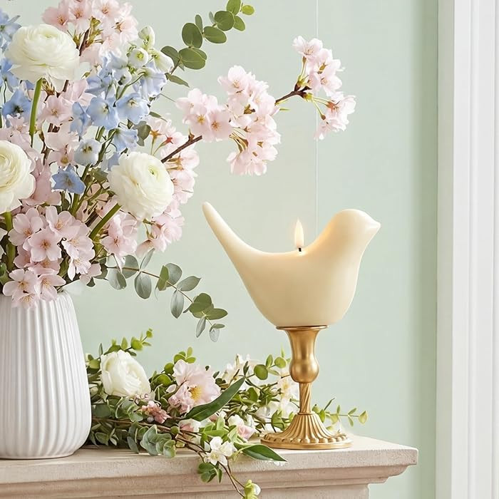 Amazon.com: Treela Flameless Bird Figural Candle Flameless LED Candle Bird Figural Real Wax for S... | Amazon (US)