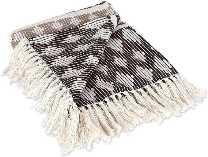 DII Classic Colby Southwest Cotton Handwoven Stripe Blanket Throw with Fringe for Chair, Couch Pi... | Amazon (US)