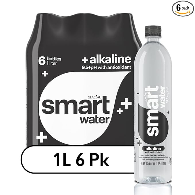 Smartwater alkaline with antioxidant 1L 6pk | Amazon (US)