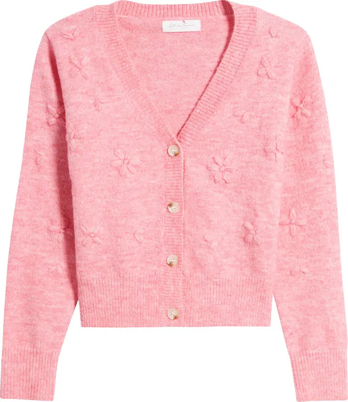 All in Favor Embroidered Flower Cardigan | Nordstrom | Nordstrom