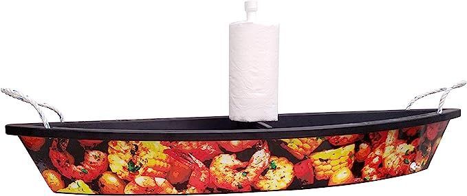 Party Pirogue - 4.4ft Seafood Serving & Drink Cooler Boat for Crawfish/Shrimp/Crab/Oysters/Lobste... | Amazon (US)