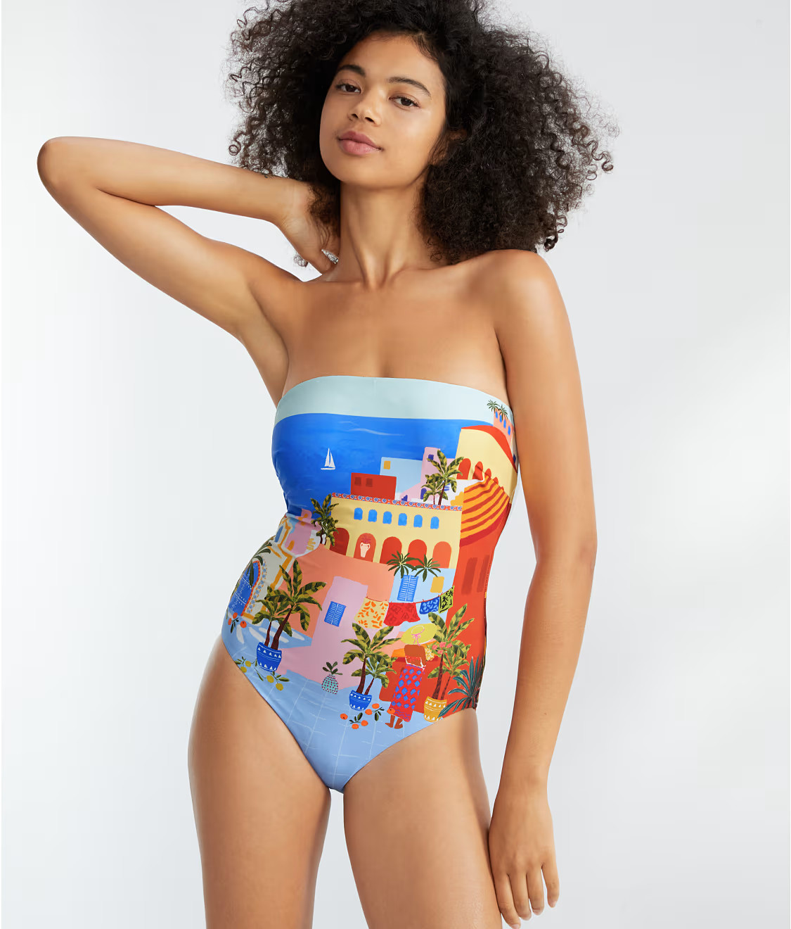 On Vacation Bandeau Underwire One-Piece DD-Cups | Bare Necessities