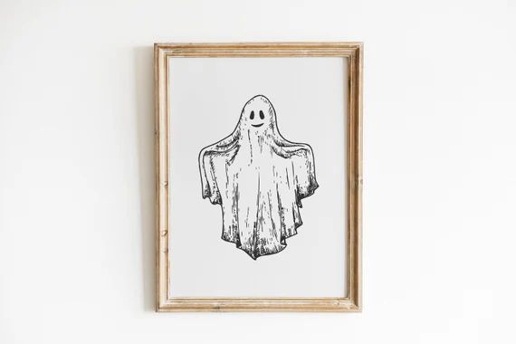 Halloween Print / Halloween Print Wall Art / Ghost Print / | Etsy | Etsy (US)