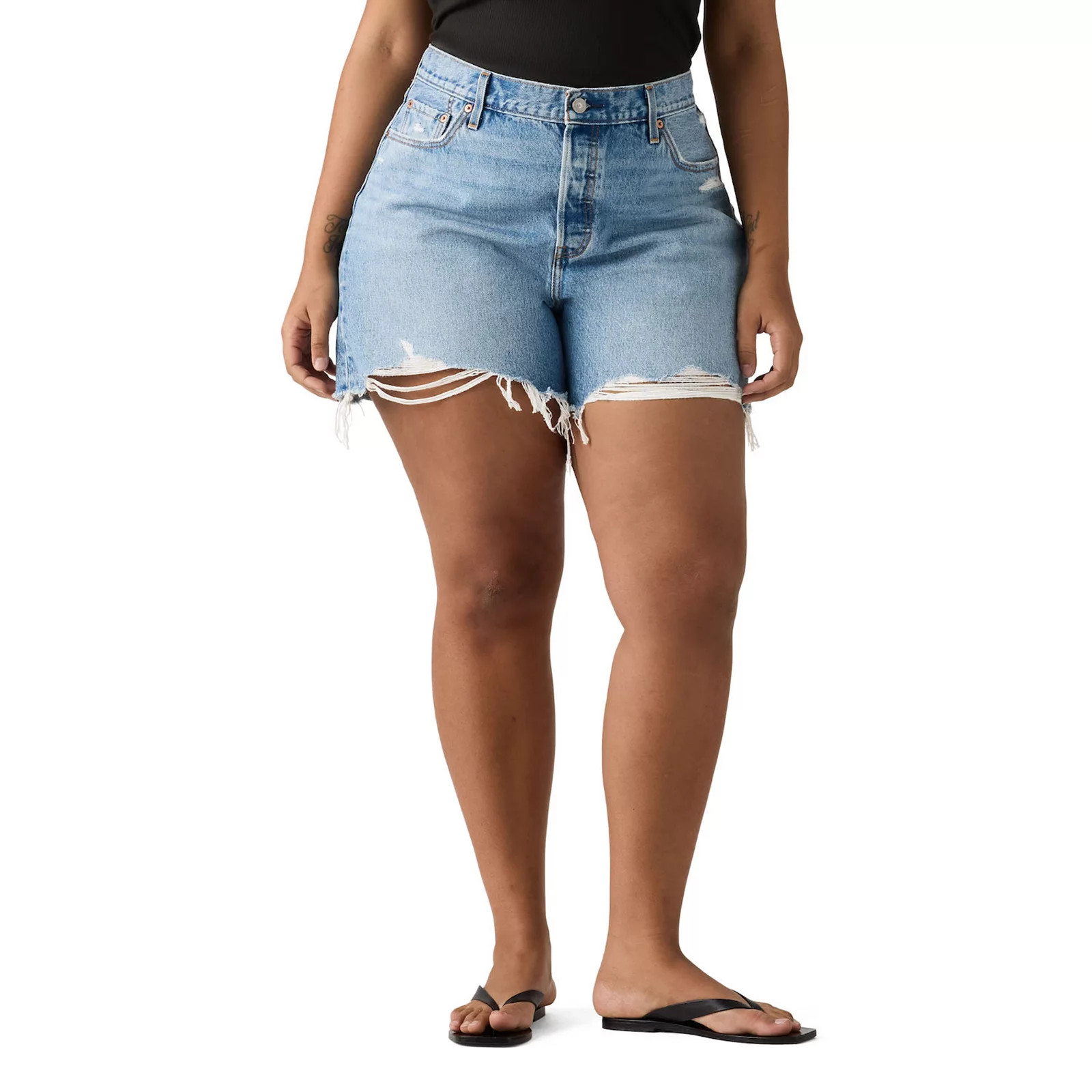 Plus Size Levi's 501® Original Jean Shorts, Women's, Size: 24 W, Blow Big Horns | Kohl's