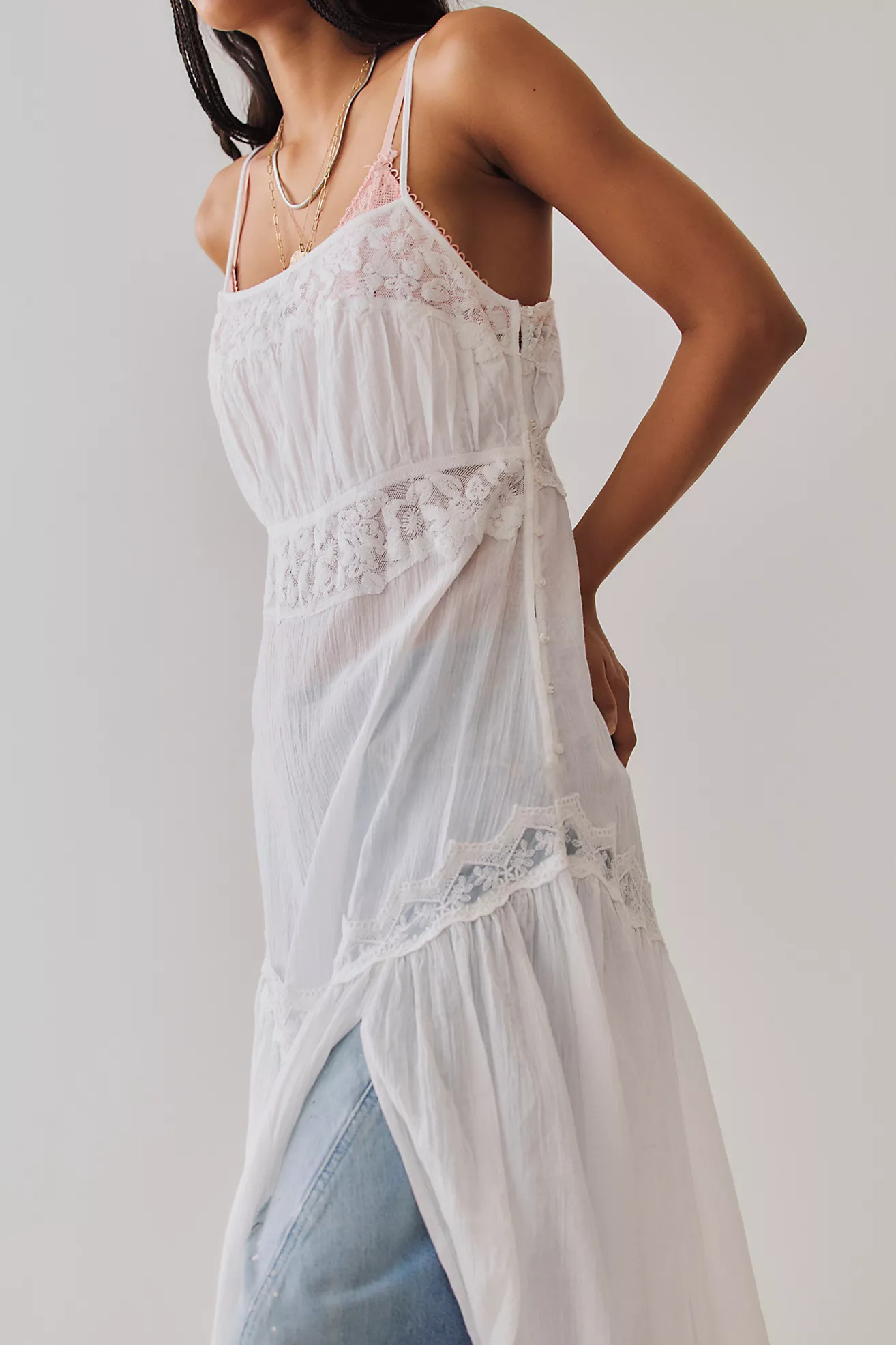 Key to My Heart Cotton Midi Slip Dress | Free People (UK)