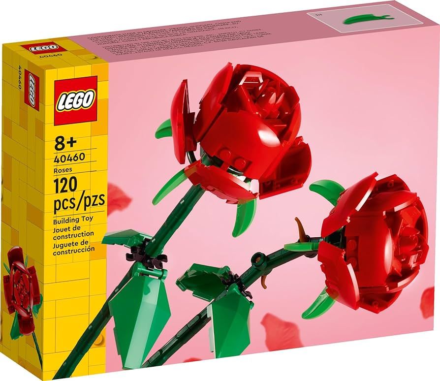 LEGO Roses Building Kit, Unique Gift for Valentine's Day, Botanical Collection, Gift to Build Tog... | Amazon (US)