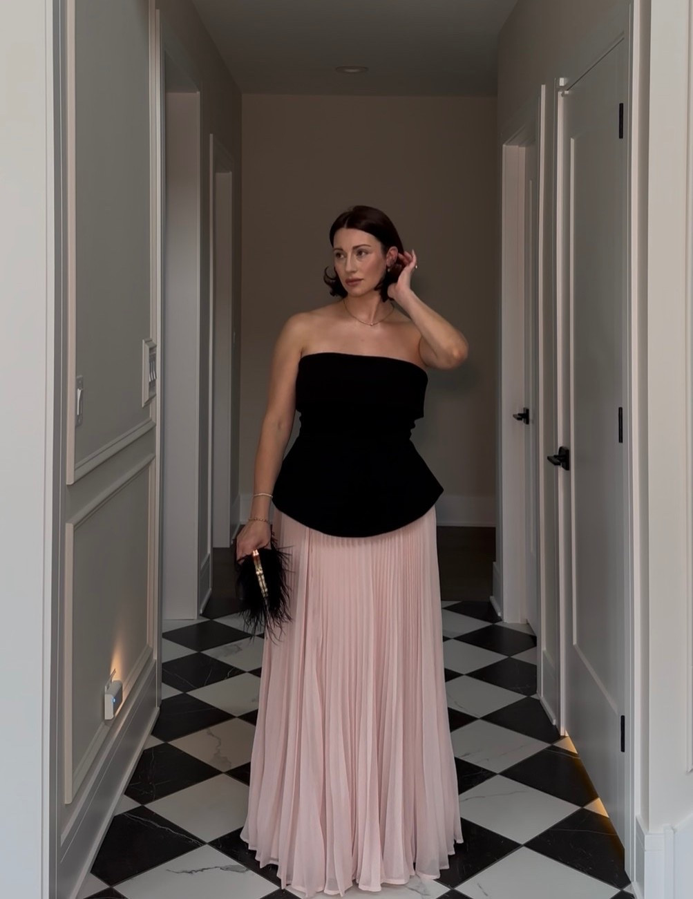 Gown, event gown, black tie event, wedding guest, weddings, wedding guest dress, peplum dress, black and pink bandeau corset maxi dress with sheer skirt, modern dress, special occasions, bridal wear, innovative styles that meet evolving trends, classic, dress design, fall wedding guest, fall wedding guest dress, formal dress, fall event dress 

@clubllondon

#LTKgrwm #LTKWedding #LTKNYFW