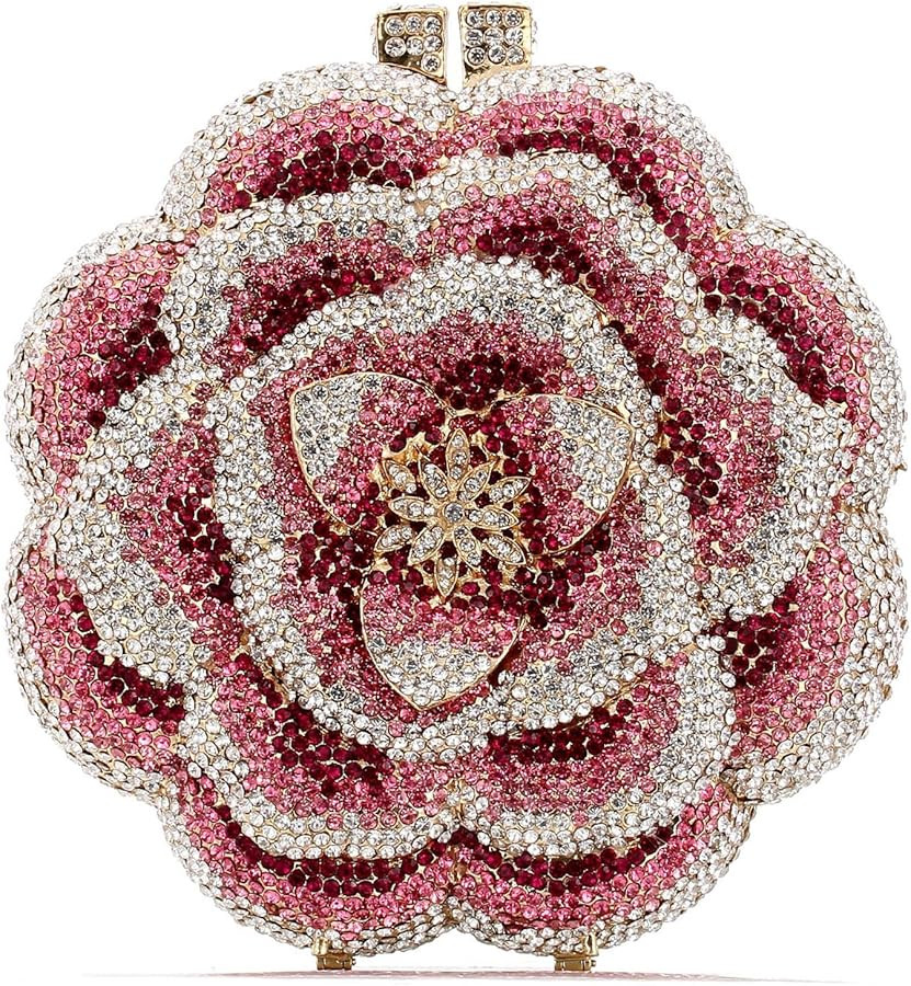 Evening Bag Women's Fashion AAA Rhinestone Metal Chain Clutch Bag | Amazon (US)